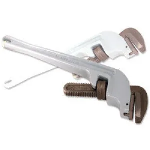 14" Aluminum Offset Head Handle Pipe Wrench Degree Off-Set Angle Tool