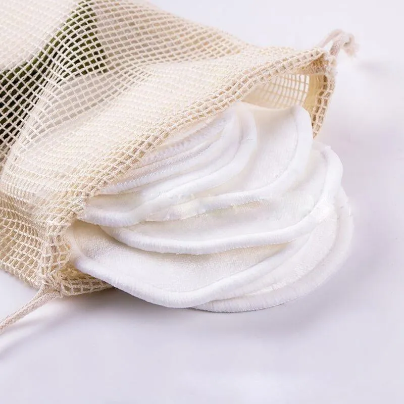 16 pads with 3 layers 100% Cotton Reusable Organic make up Remover and Facial cleaning pads. Made for parashuteHome.