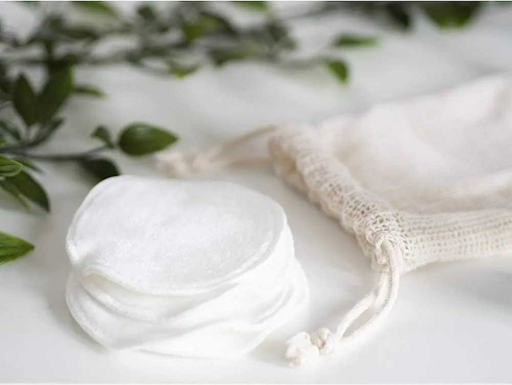 16 pads with 3 layers 100% Cotton Reusable Organic make up Remover and Facial cleaning pads. Made for parashuteHome.