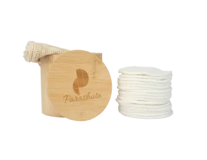 16 pads with 3 layers 100% Cotton Reusable Organic make up Remover and Facial cleaning pads. Made for parashuteHome.