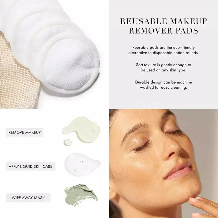 16 pads with 3 layers 100% Cotton Reusable Organic make up Remover and Facial cleaning pads. Made for parashuteHome.