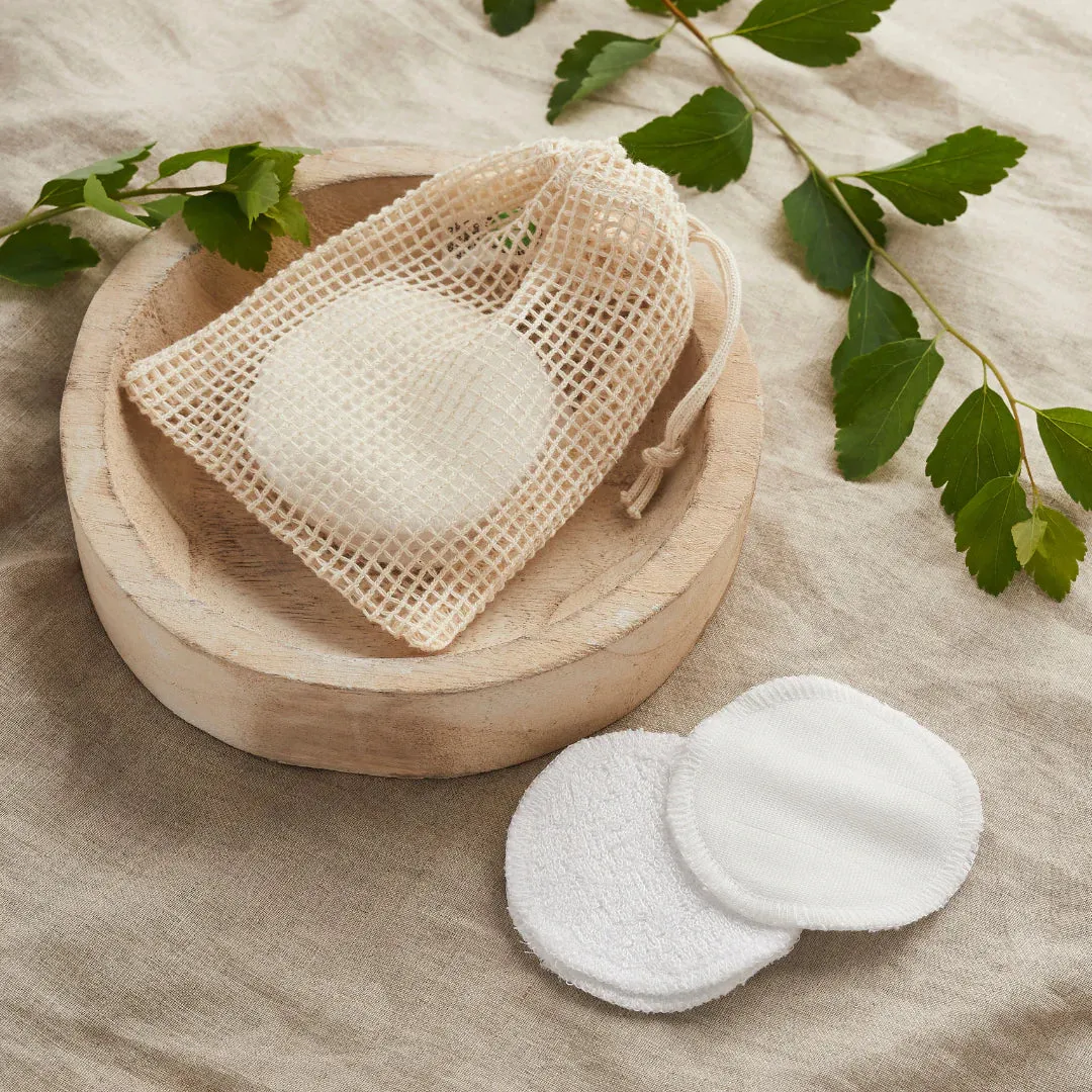 16 pads with 3 layers 100% Cotton Reusable Organic make up Remover and Facial cleaning pads. Made for parashuteHome.