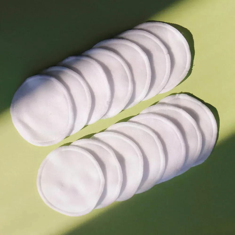 16 pads with 3 layers 100% Cotton Reusable Organic make up Remover and Facial cleaning pads. Made for parashuteHome.