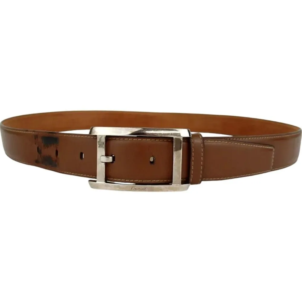204144AQ (S1) Cartier Belt Brown Leather