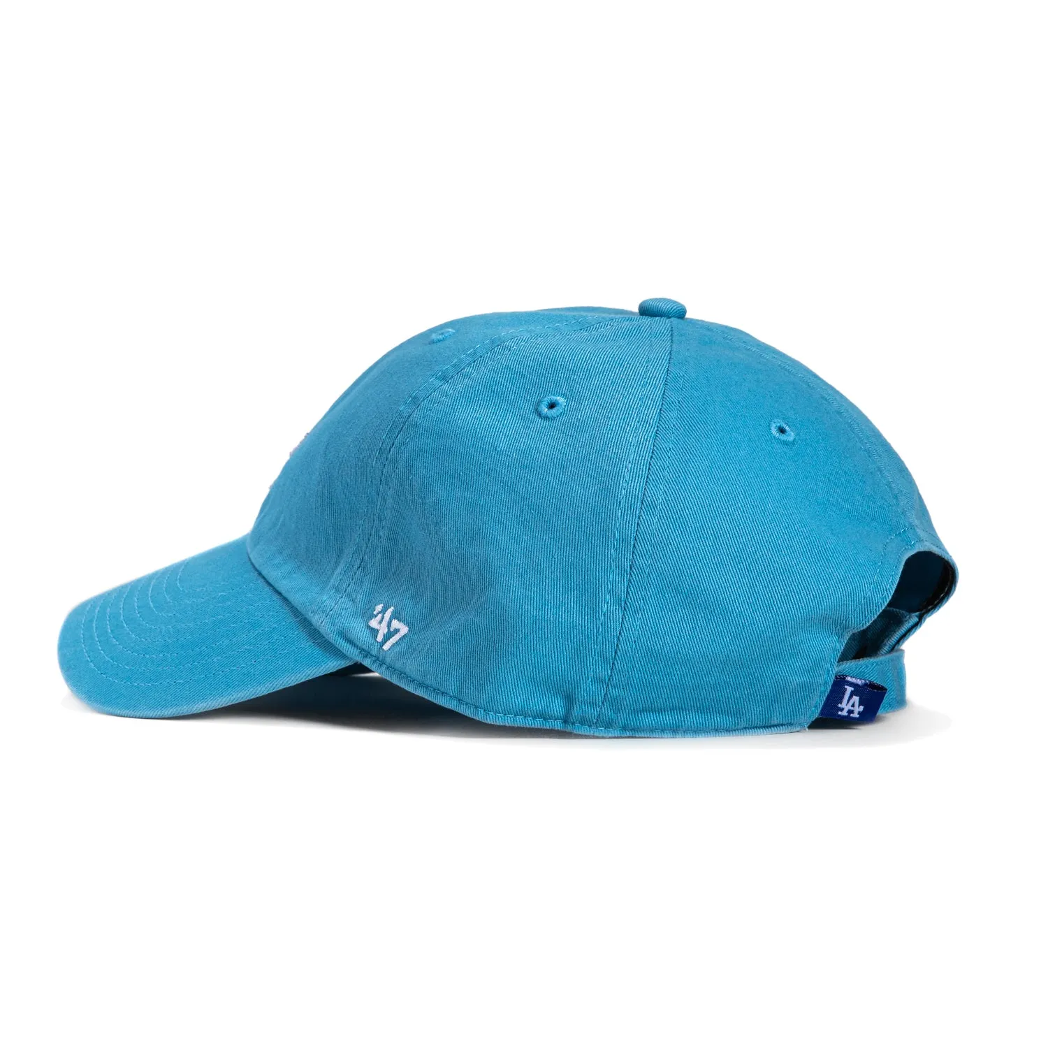 47 Brand Los Angeles Dodgers Cleanup Adjustable Hat - Light Blue, White