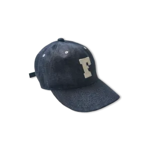 6843 - 6 Panel Denim Baseball  'F' Cap -