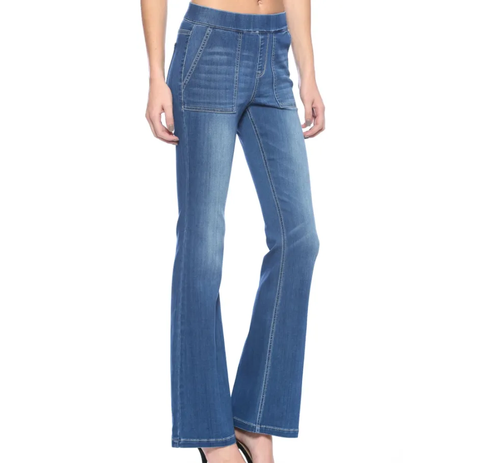 70's Medium Wash Cello Flares