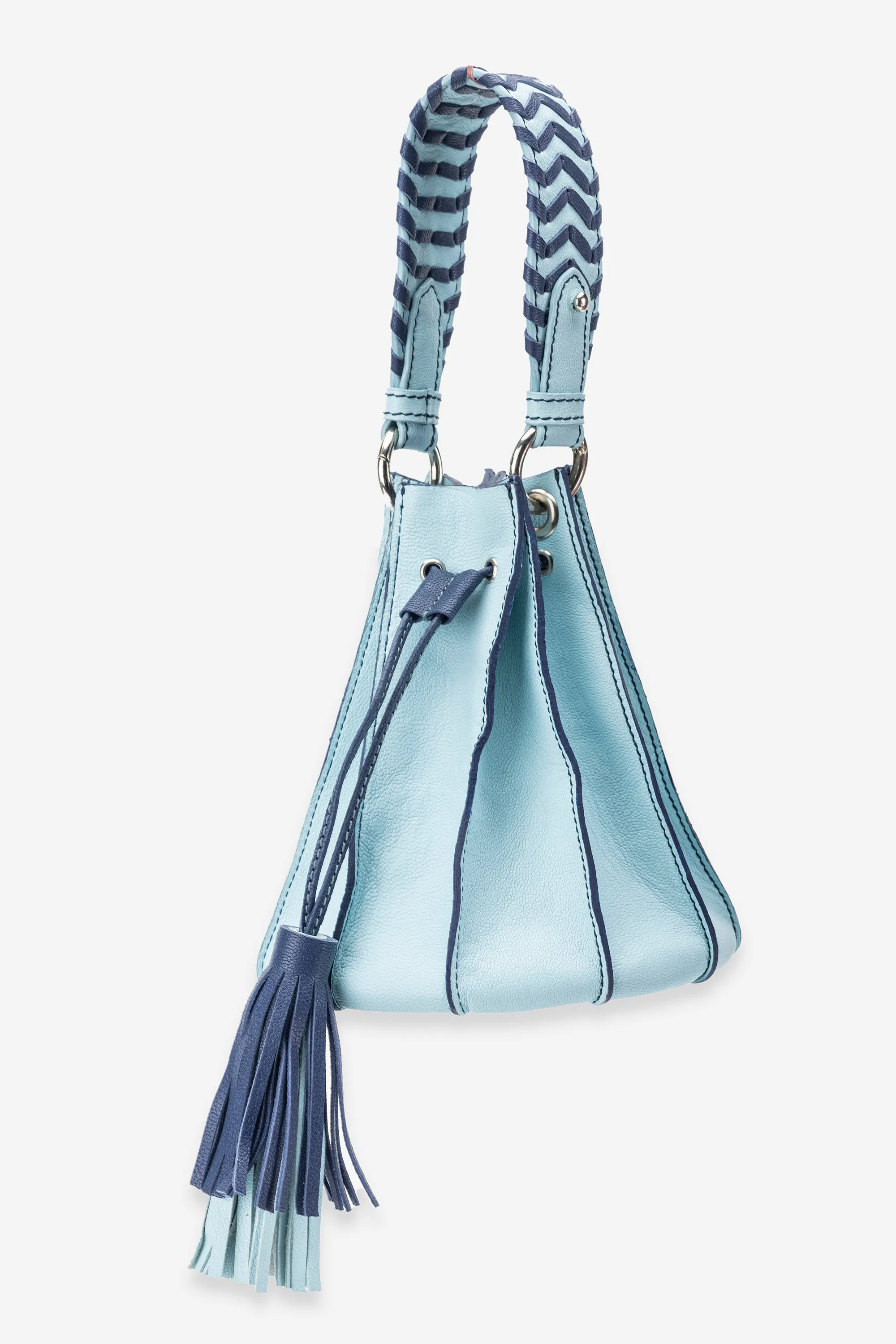 Abelardo Nova Sky Blue Bucket Bag