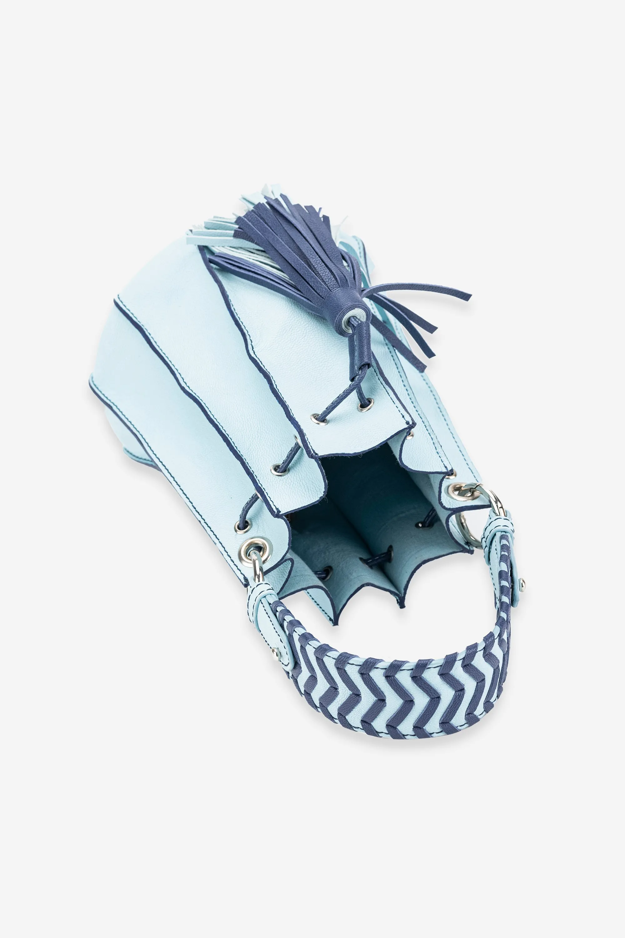 Abelardo Nova Sky Blue Bucket Bag