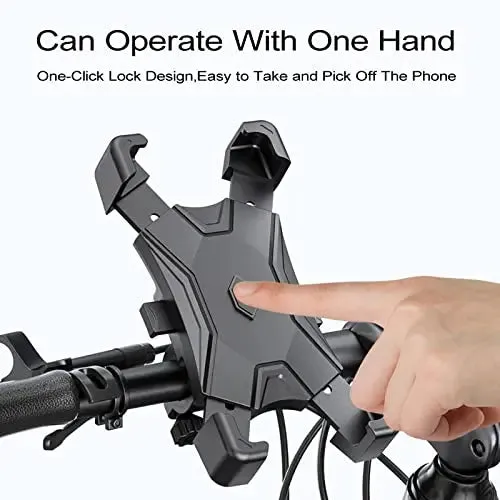 Adjustable Bike Phone Holder, 360°Rotation Anti-shake for Bicycle Motorcycle