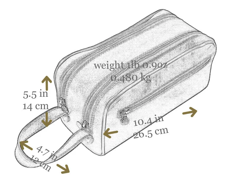 All the Kings Men - Leather Toiletry Bag