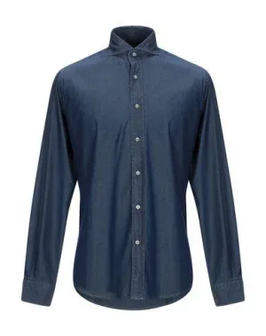 Altea Man Denim shirt Blue 15 ½ inches-neck