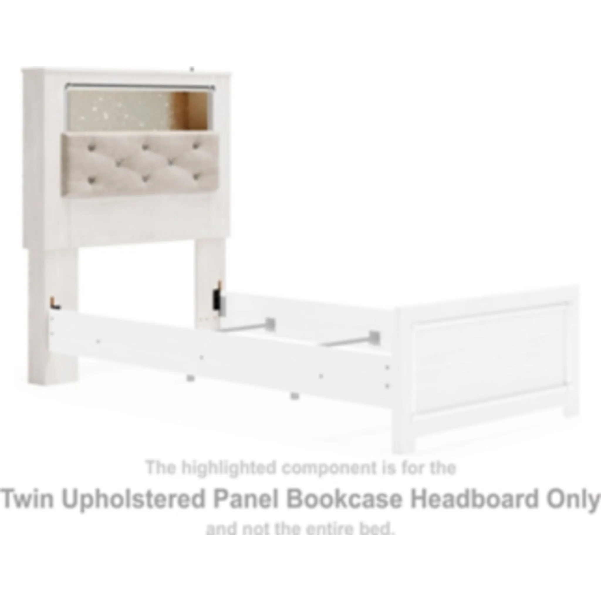 Altyra Twin Upholstered Headboard - White