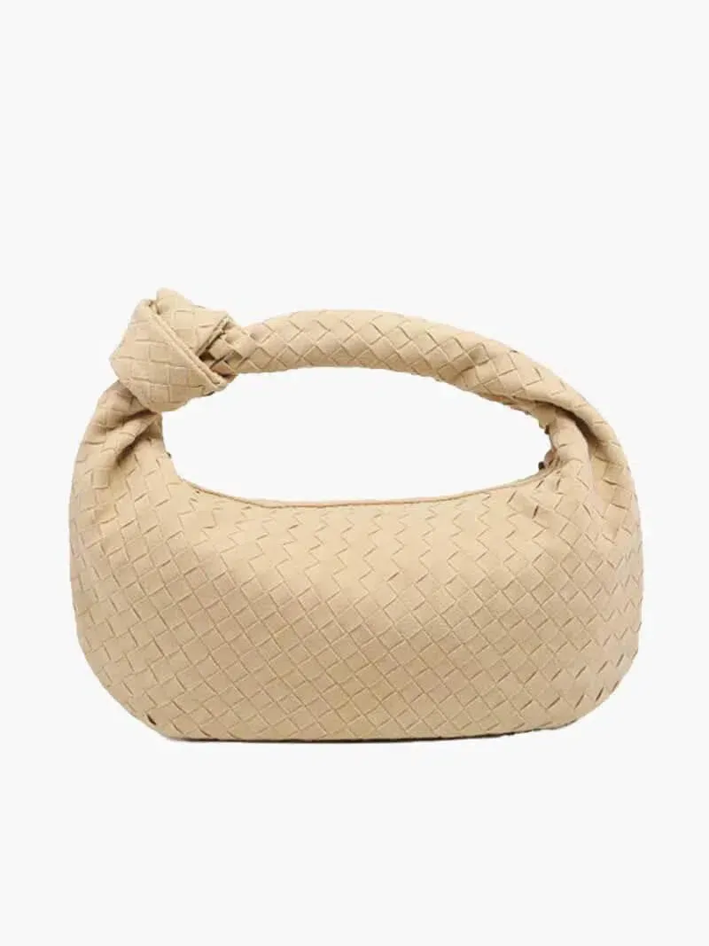 Amara – Autumn-inspired woven design – Suede handbag