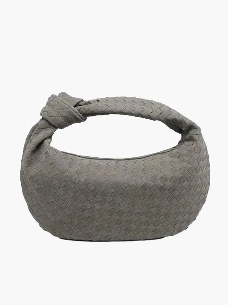 Amara – Autumn-inspired woven design – Suede handbag
