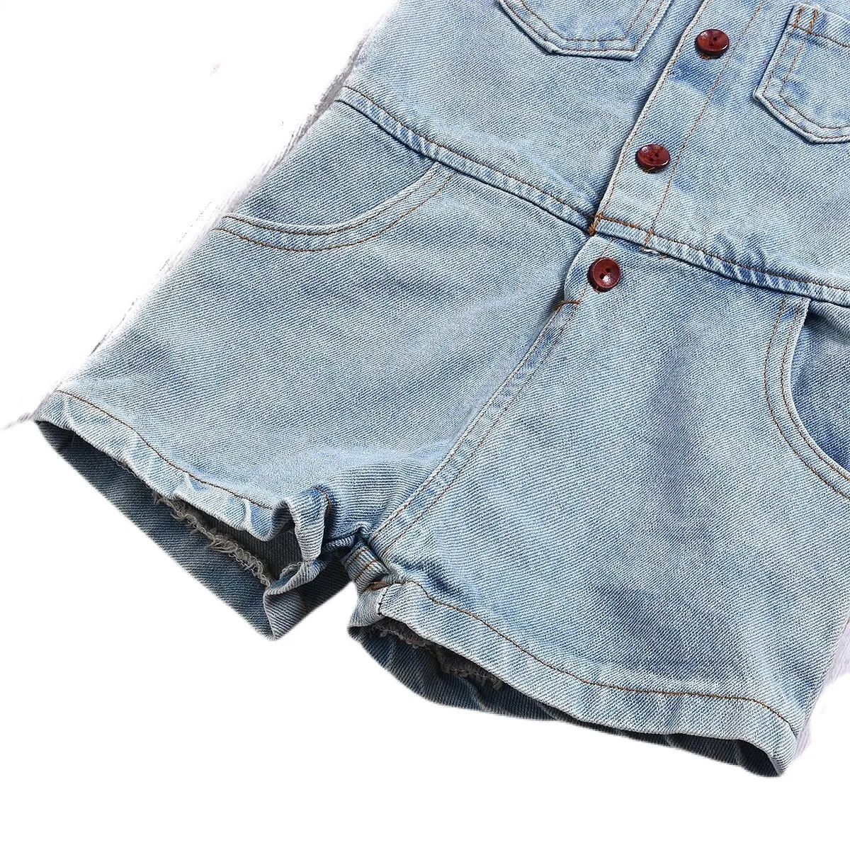 Ava Denim Romper