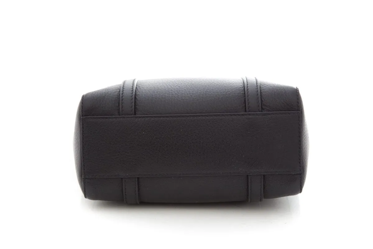 Balenciaga Black Leather top Handle Handbag