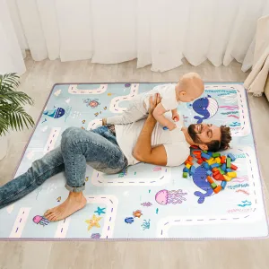 Baybee Crawling Foldable Kids Play Mat for Babies Size 180x150CM - Assorted Themes