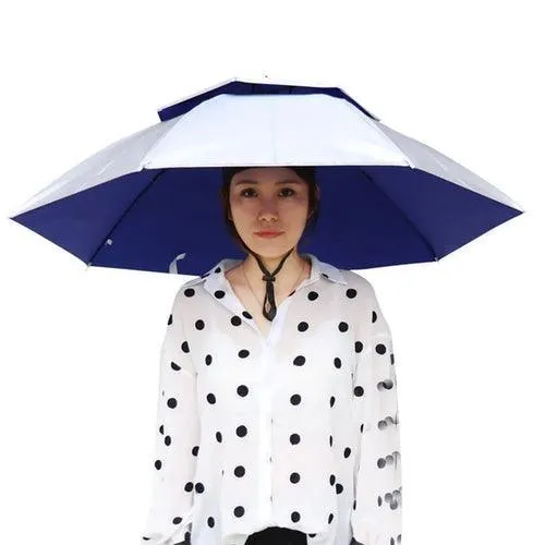Best Portable Rain Umbrella Hat Army Green Foldable