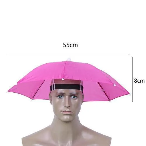 Best Portable Rain Umbrella Hat Army Green Foldable