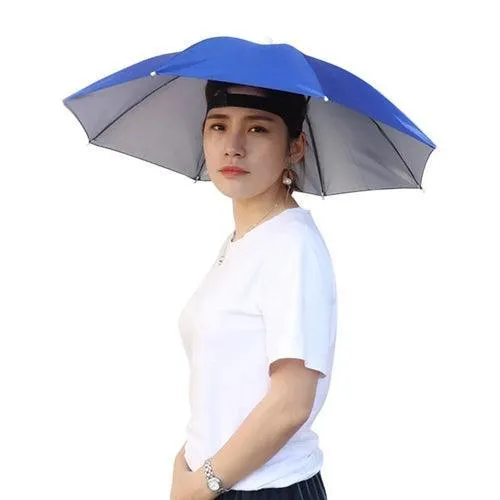 Best Portable Rain Umbrella Hat Army Green Foldable
