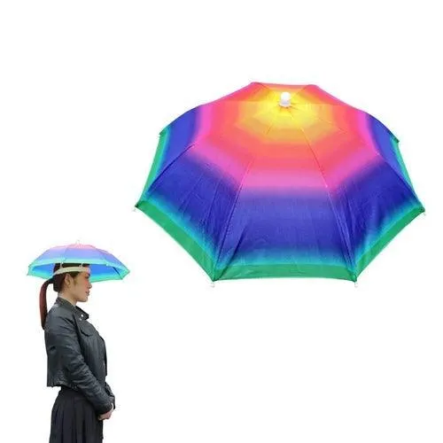 Best Portable Rain Umbrella Hat Army Green Foldable