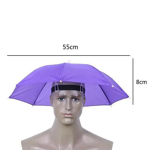 Best Portable Rain Umbrella Hat Army Green Foldable