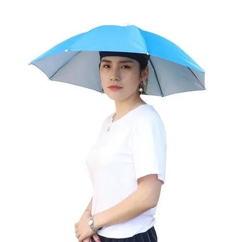 Best Portable Rain Umbrella Hat Army Green Foldable