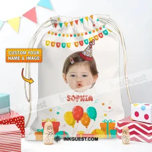 Birthday Kid Gift Decor Bag Personalized Christmas String Bag
