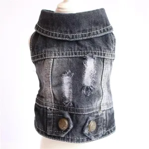 Black Denim Vest