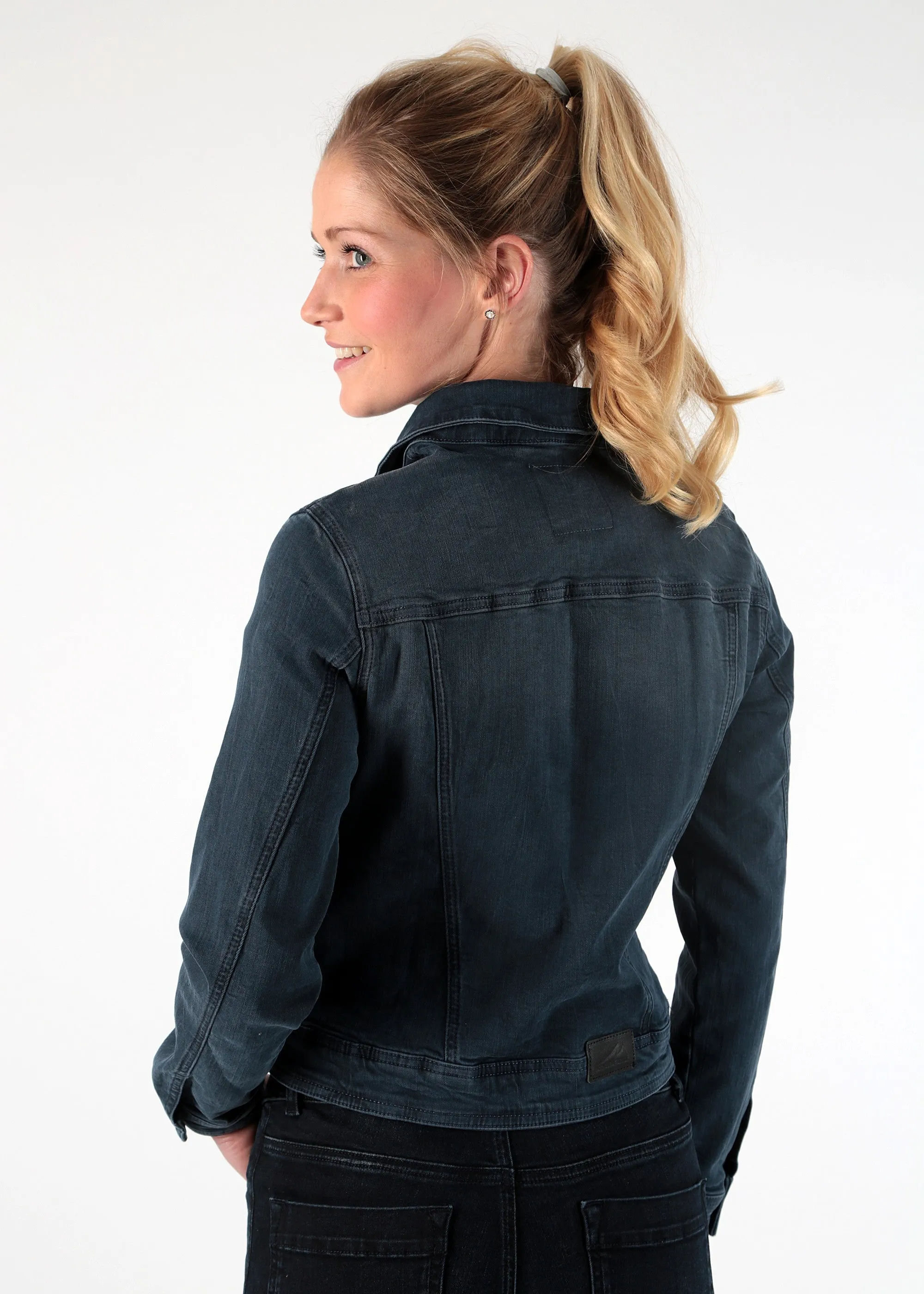 Blauw kort spijkerjasje | M.O.D. Suzy jeans jacket osman blue