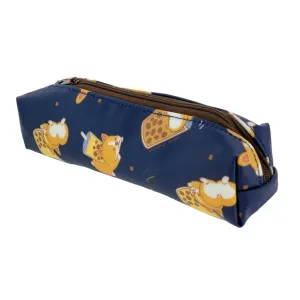 Blue Bubble Tea Corgi Pencil Case