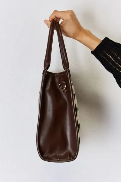 Blue Zone Planet |  David Jones Argyle Pattern PU Leather Handbag