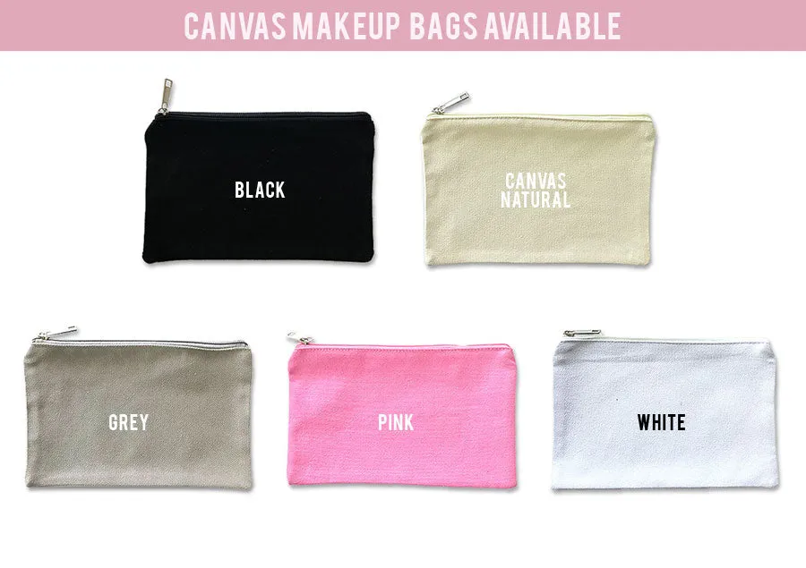 Bridesmaid Makeup Bags with Names