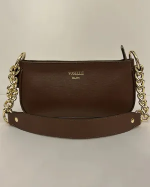 Brown Chain Shoulder Bag