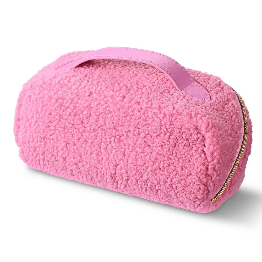 Byootique Essential Teddy Makeup Bag Plush Cosmetic Bag