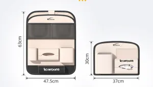 Car storage hanging bag, car seat back storage bag, multifunctional small table board, high-end storage rack, men's car