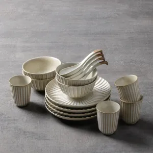 Ceramic Reina Retro Dinnerware Set