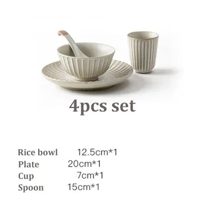 Ceramic Reina Retro Dinnerware Set