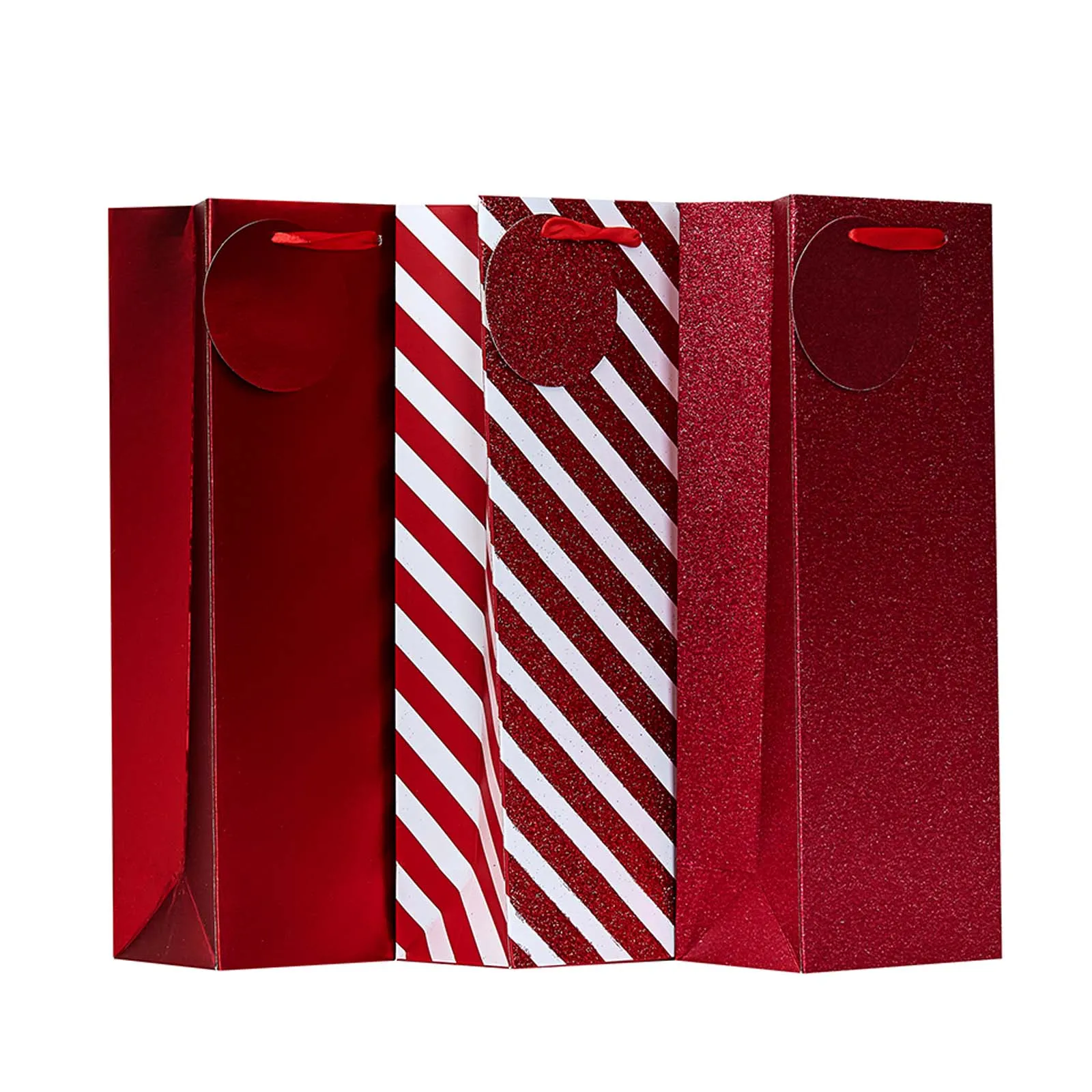 Christmas Red Bottle Bags 3 Pack