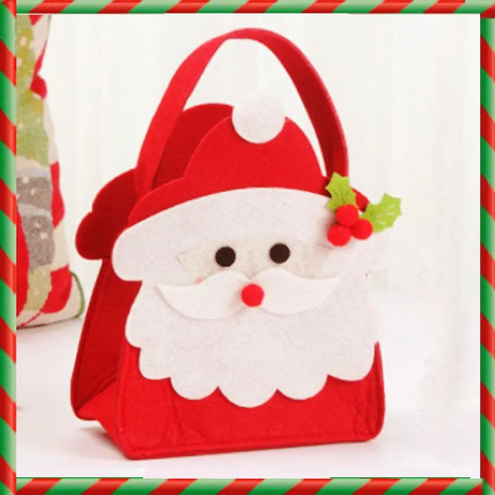 Christmas Santa Gift Bag Candy Bag Holiday Decorations Package