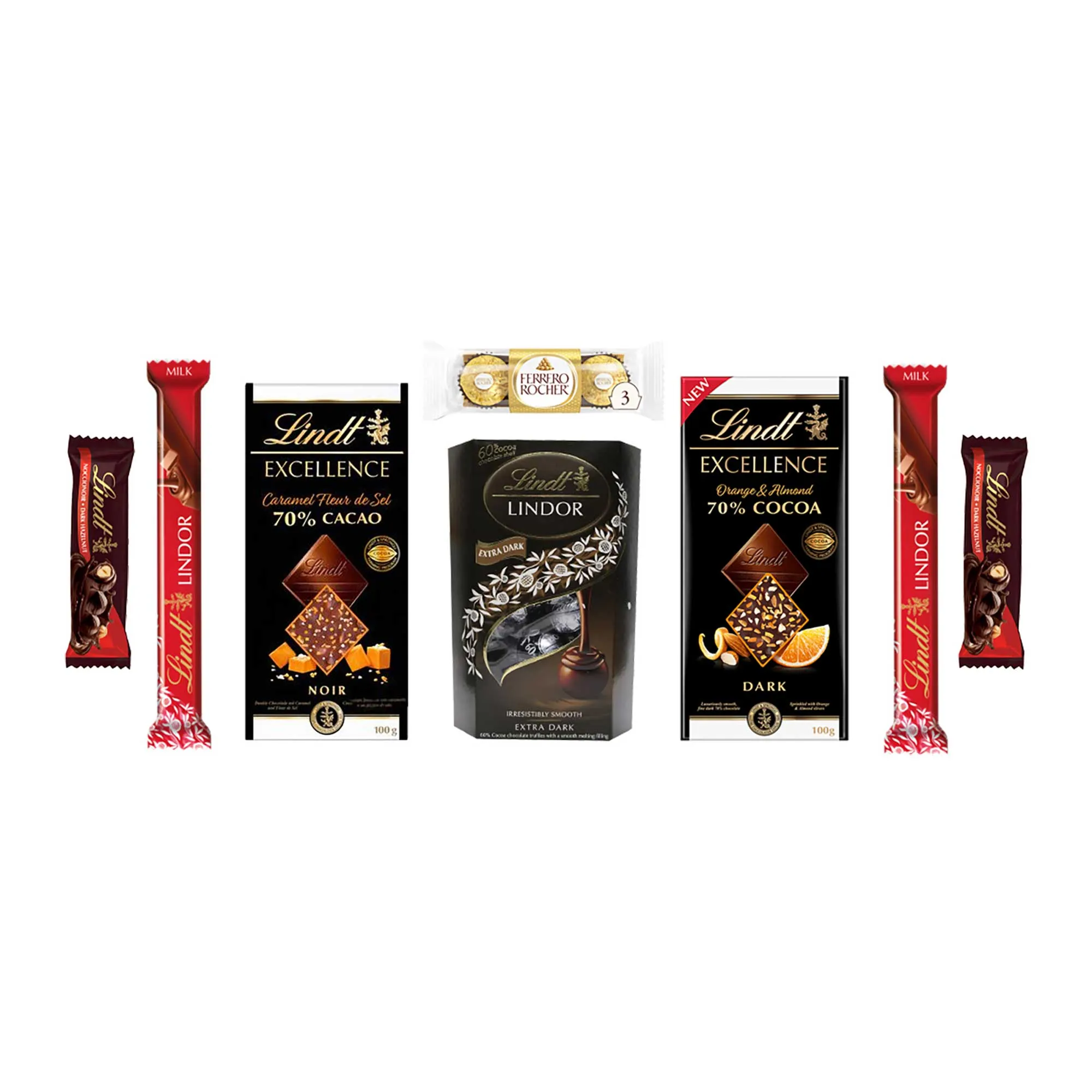 Classic Luxurious Lindt Treats Chocolate Hamper Gift Box