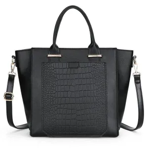 Classical Women Leather Foreign Trade Handbag - Black