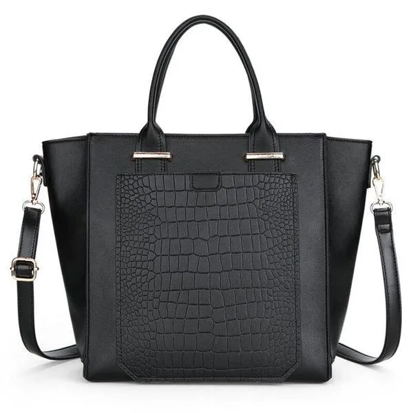 Classical Women Leather Foreign Trade Handbag - Black