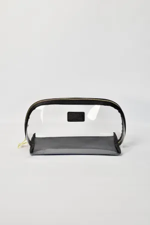 Clear Arc Makeup Bag Black - Large