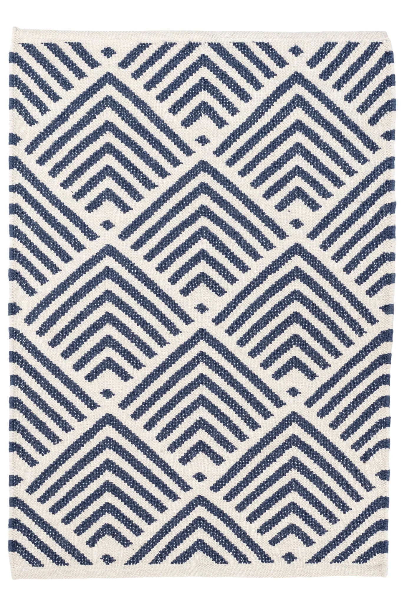 Cleo Navy Handwoven Indoor/Outdoor Rug Swatch