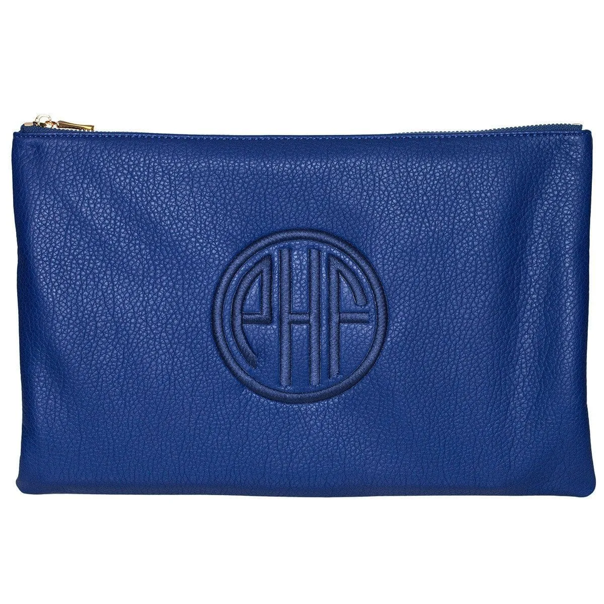 Cobalt Monogrammed Personalized Clutch