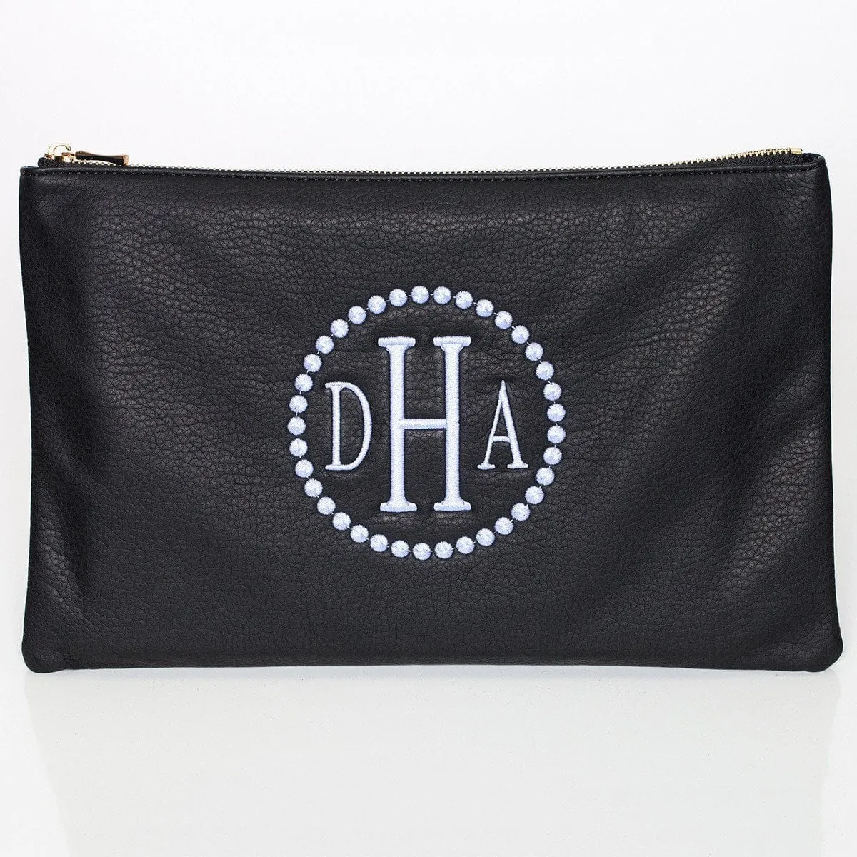 Cobalt Monogrammed Personalized Clutch