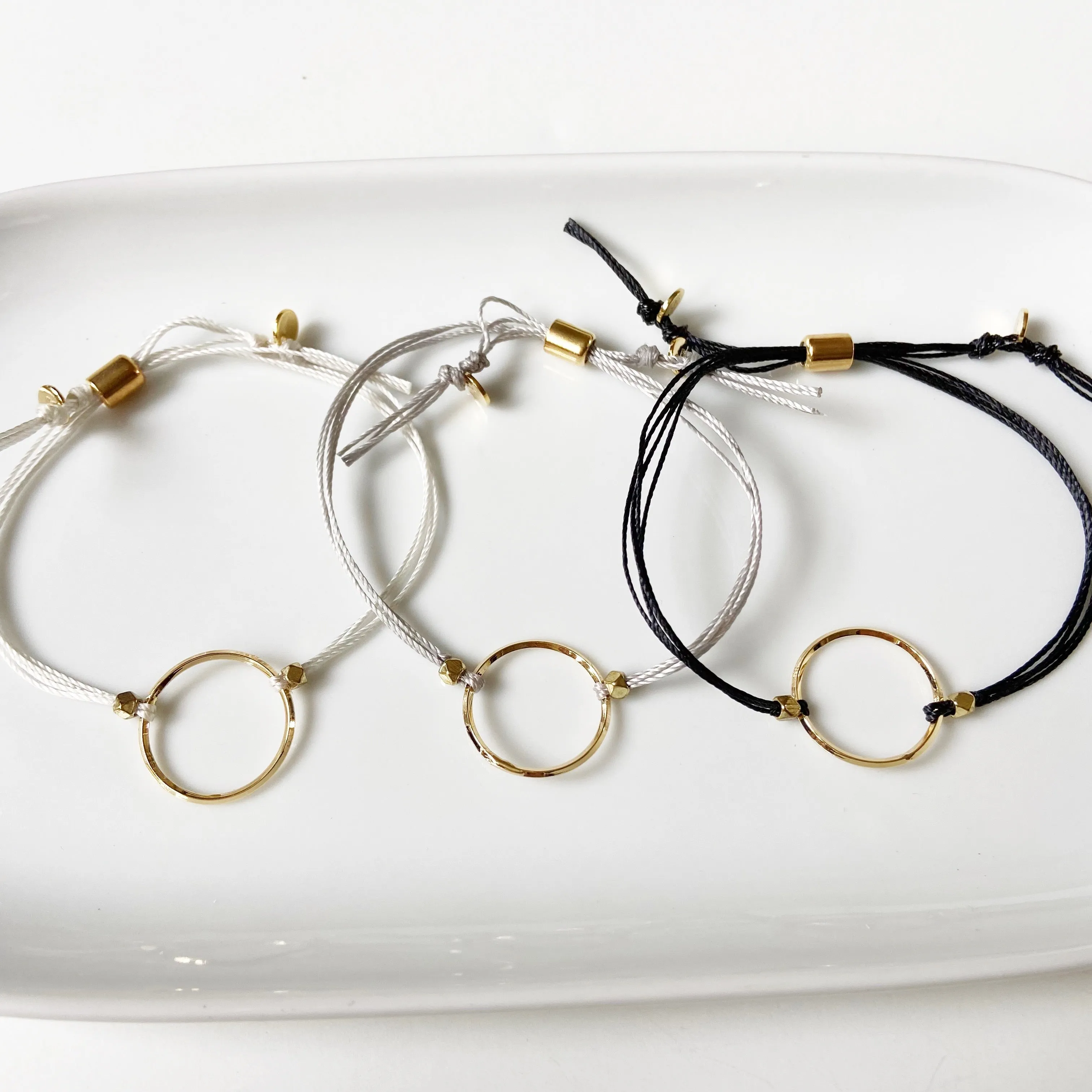 Connected- Dainty Adjustable Geometric Bracelet