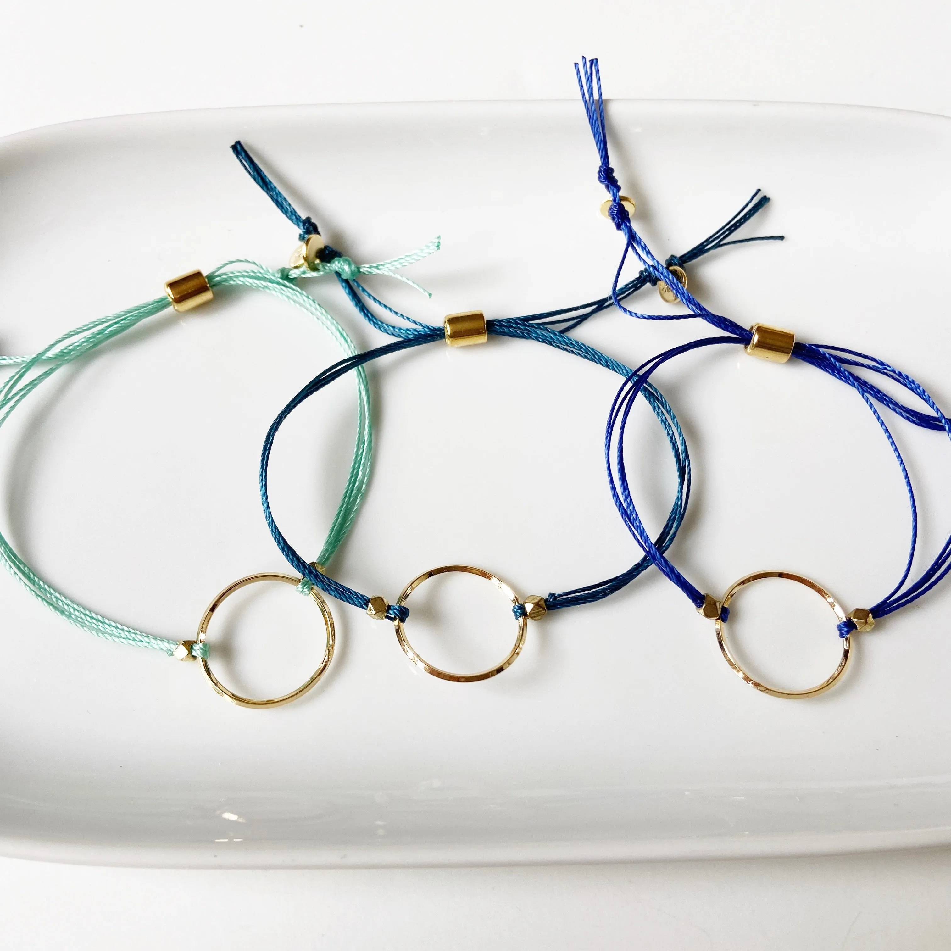 Connected- Dainty Adjustable Geometric Bracelet